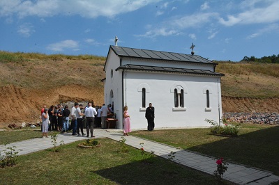 СВЕТА АРХИЈЕРЕЈСКА ЛИТУРГИЈА У МАНАСТИРУ СВЕТОГ ВЕЛИКОМУЧЕНИКА ГЕОРГИЈА У ЋЕЛИЈАМА ЛАЈКОВАЧКИМ